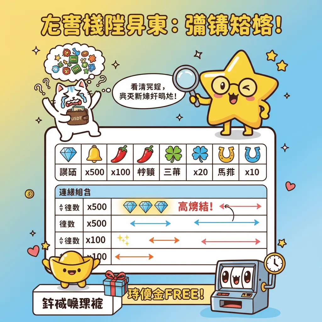 利用賠率表分析遊戲規則，找出高獎金的連線符號
