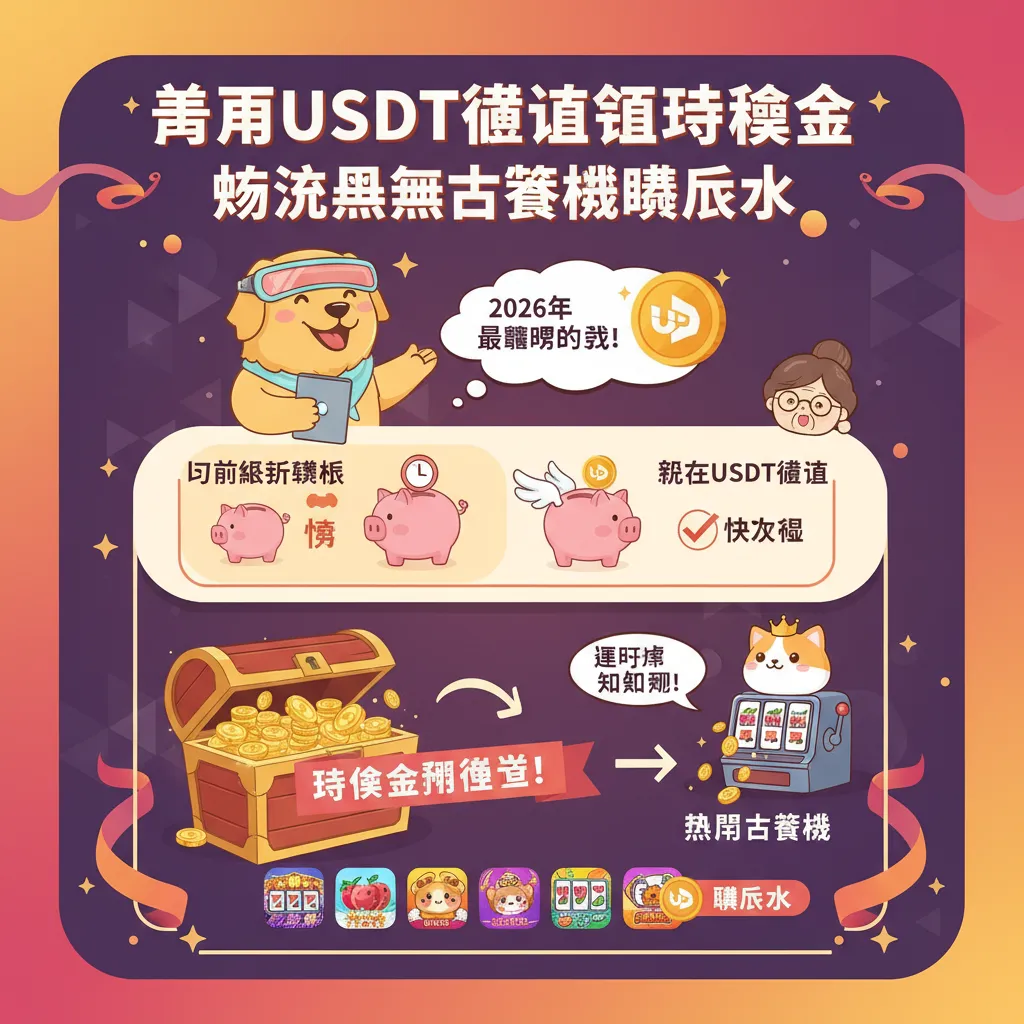 善用USDT儲值領體驗金，暢玩熱門老虎機賺返水