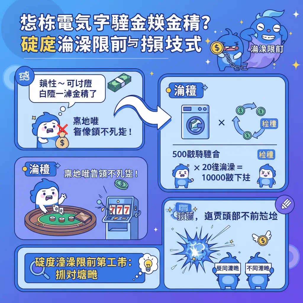 想拿電子體驗金換現金？破解流水限制與提領技巧